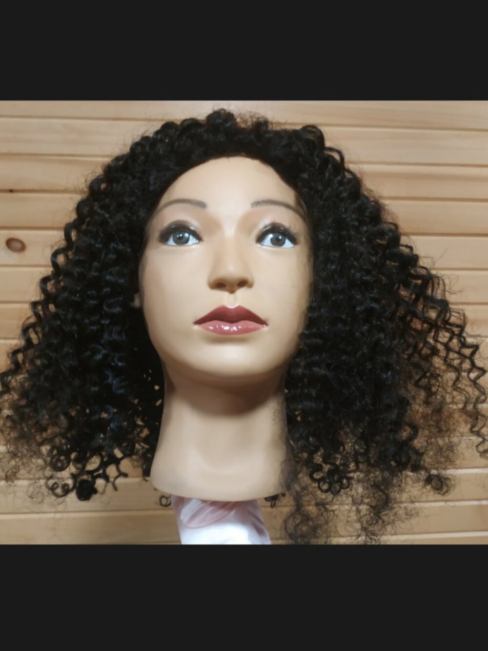 Kinky Curly Half Wig, 180 Density, Human Hair, 3C/4A texture, Drawstring, 24"
